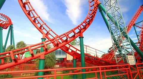 Amusement park Stock Footage