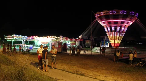 Amusement park Vídeo Stock 27627014