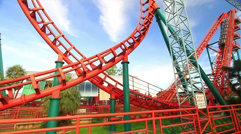 Amusement park Stock Footage 38174163