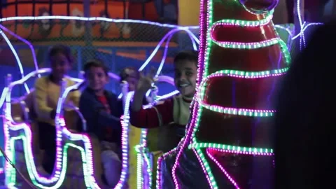 Amusement Park Stock Footage 208554916