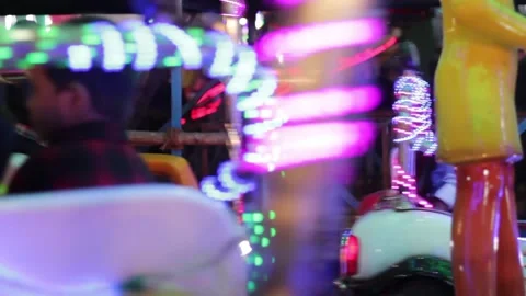 Amusement Park Stock Footage 208555724