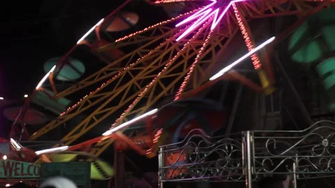 Amusement Park Stock Footage 208556422