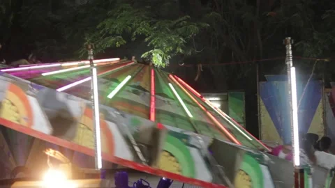 Amusement Park Stock Footage 208556712