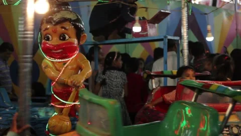 Amusement Park Stock Footage 208556790