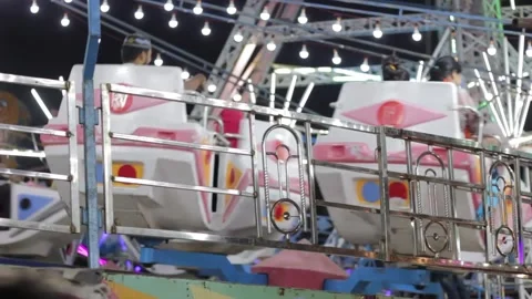 Amusement Park Stock Footage 208556794