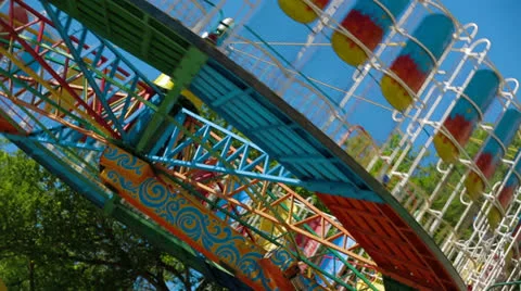 Amusement Park. Fragmented video. Stock-Footage 26181525