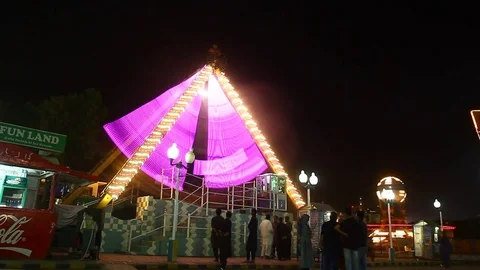 Amusement Park Fun Land Video stock 76323701