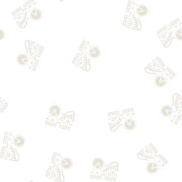 Amusement park glyph seamless pattern Stock Illustration