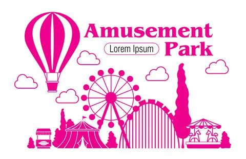 Amusement Park  icon Stock Illustration
