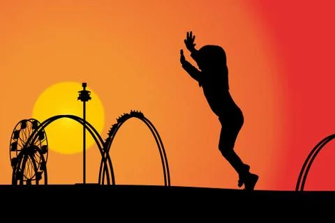 Amusement park Stock Illustration