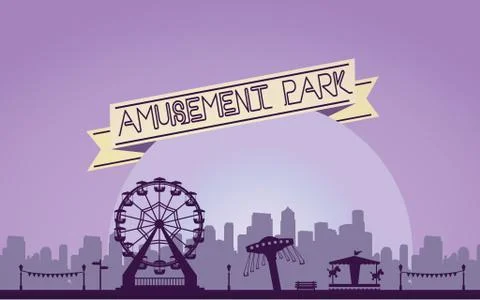 The Amusement Park Stock Illustration