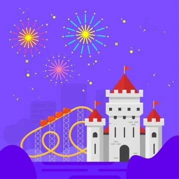 Amusement-park Stock Illustration