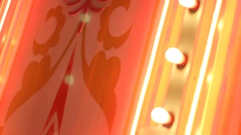 Amusement Park lights Stock Footage 1023524