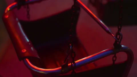 Amusement park at night - roller coaster Stock Footage 220681692