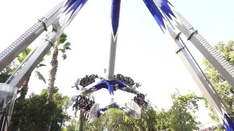 Amusement park ride Stock Footage 82414260