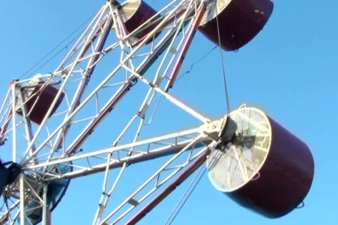 Amusement park ride V1 - NTSC Stock Footage 662453