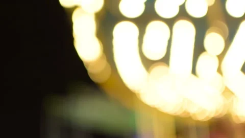 Amusement Park Rides at Night Video stock 210236997
