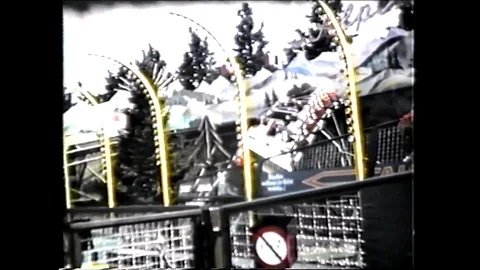 Amusement Park ROLLER COSTER (8mm Vintage 1970s Film) Stock Footage 86316178