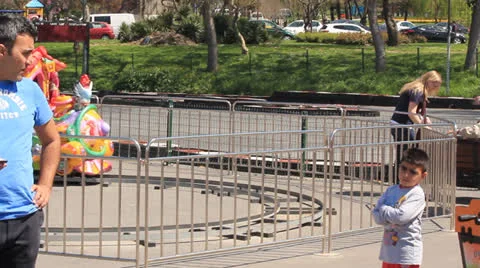 AMUSEMENT PARK TRAIN Stock Footage 22599213