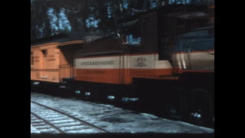 Amusement Park Train Ride 1963 스톡 동영상 310560929