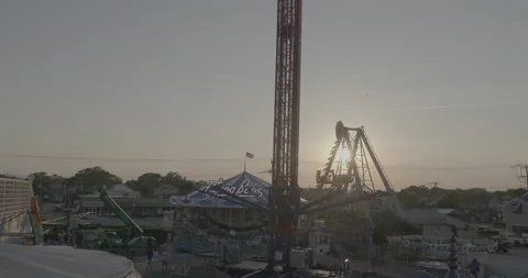Amusement Park View Stock Footage 168112398