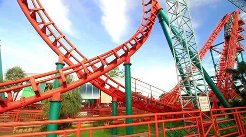 Amusement parks. Vídeo Stock 24772100