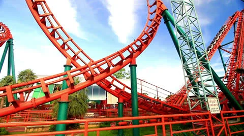 Amusement parks. Stock Footage 24772364