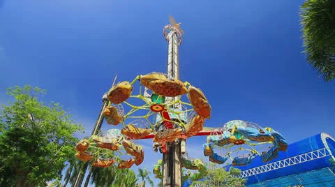 Amusement parks. Stock Footage 24773272