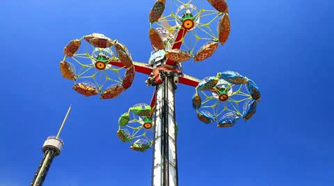 Amusement parks. Vídeos de archivo 24773427