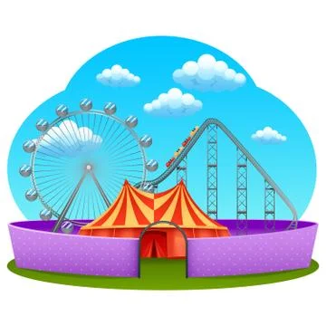 Amusement Part Concept Illustration