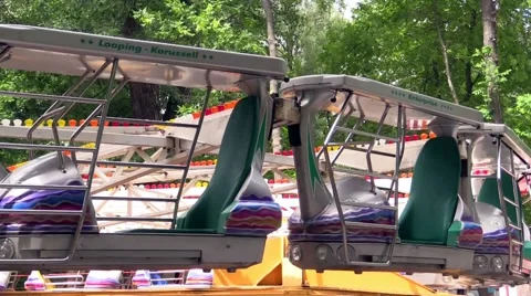 Amusement ride at fairgrounds. Stock Footage 51676966
