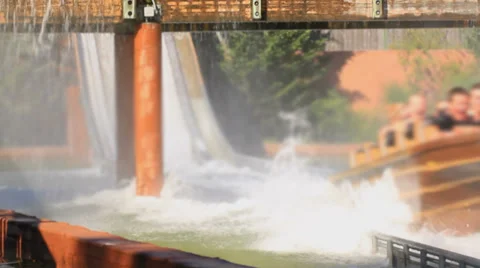 Amusement Ride Water Stock Footage 31824740
