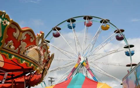 Amusement rides Stock Photos