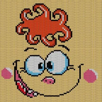 Amusing smiling face Stock Illustration