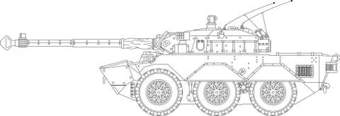 AMX10 RC Stock Illustration