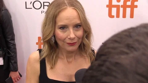 Amy Ryan attending 2018 TIFF - Beautiful Boy - Premiere Interviews Video stock 100167468