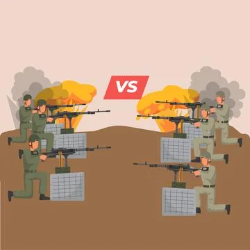 Amy war ukraine Stock Illustration