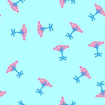 Amyotrophic lateral sclerosis disease vector seamless pattern Stock Illustration