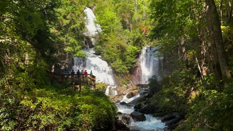 Ana Ruby waterfalls in Helen Stock Footage 162648264