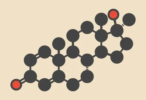 Anabolic steroid molecule Stock Illustration