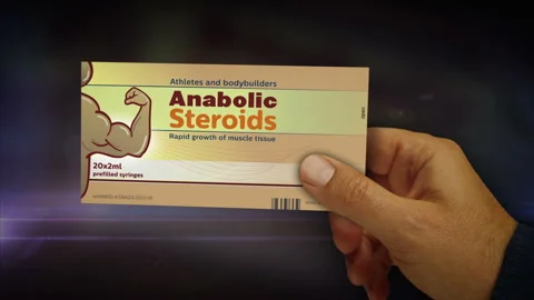 Anabolic steroids tablets pack in hand abstract concept Stock Footage 251304208