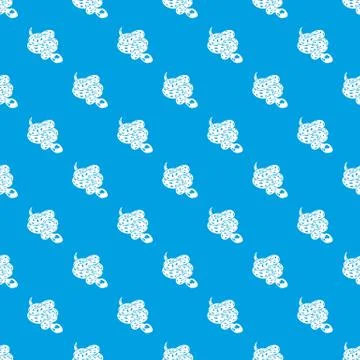 Anaconda snake pattern vector seamless blue Stock-Illustration