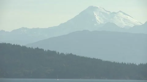 Anacortes, WA TS Mount Baker Video stock 10566522