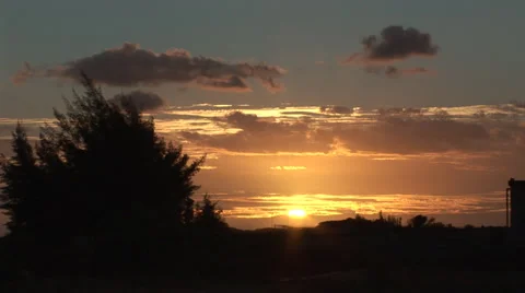 Anaeho'omalu Bay at Sunset Stock Footage 32205533