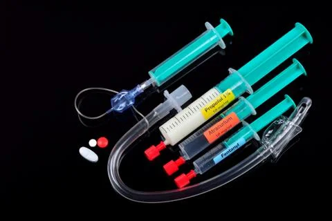 Anaesthesia induction Stock Photos