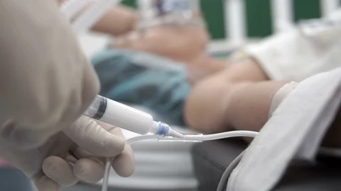 Anaesthesia to a patient for operation Video stock 101726404
