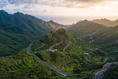 Anaga Mountain Range Foto stock