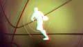 anaglyph basketball background loop HD Footage