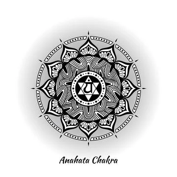 Anahata chakra design Stock Illustration