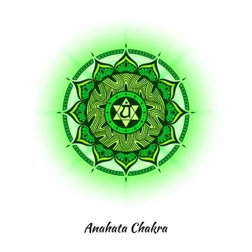 Anahata chakra design Stock Illustration